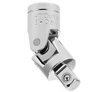 TOP-VIGOR Juego de llaves de vaso universales de 1/4 pulgadas, adaptador de enchufe giratorio Cr-V, barra de extensión de cabeza flexible de 90 grados, junta universal de impacto para herramientas de