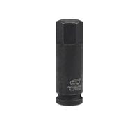 TOP-VIGOR Llave hexagonal de impacto, llave hexagonal de 1/2 pulgada x H22 (22 mm), brocas de acero CR-MO de alta calidad, broca hexagonal con 78 mm de longitud para llave dinamométrica, llave de