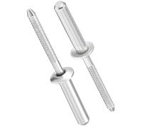 TOP-VIGOR Remaches ciegos de 4,8 mm x 25 mm, remaches de acero inoxidable 304 para metal, remaches de acero sellado con mandril de tracción para construcción, maquinaria y muebles, paquete de 25