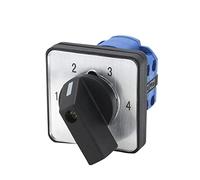TOP-VIGOR Selector de leva giratoria Universal, interruptor de cambio, interruptor selector de cambio LW26-20 6E1111/2 220V 20A 4 posiciones 8 terminales