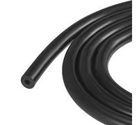 TOP-VIGOR Tubo de goma de silicona de 4 mm ID x 10 mm OD 1,5 m / 4,92 pies de longitud, manguera de goma de silicona flexible para bomba de transferencia de agua y aire en negro