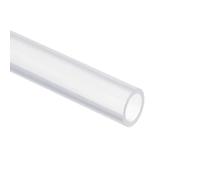 TOP-VIGOR Tubo de silicona de 10 mm de diámetro interior x 14 mm de diámetro exterior de 1 m de longitud, tubo de goma de silicona flexible para transferencia de bomba, transparente
