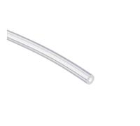 TOP-VIGOR Tubo de silicona flexible de 1 mm de diámetro interior x 2 mm de diámetro exterior de 2 m de longitud, tubo de goma de silicona flexible para transferencia de bomba, transparente