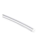 TOP-VIGOR Tubo de silicona flexible de 2 mm de diámetro interior x 6 mm de diámetro exterior de 1 m de longitud, tubo de goma de silicona flexible para transferencia de bomba, transparente