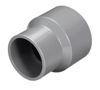 Top-Vigor Unión reductora de PVC-DWV, 50 mm x 63 mm, rosca de tubo, adaptador, rosca de tubo, rosca de tubo para suministro de agua, gris, 1 pieza