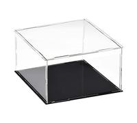 TOP-VIGOR Vitrina Transparente De Acrílico - 20 x 20 x 10cm Caja De Protección Antipolvo para Montar - Cubo Expositor para Figuras Juguetes Objetos De Colección Almacenamiento En Casa