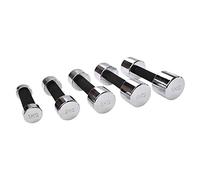 top|vit ® chrom. Dumbbell, musgo de pesas, cromado, mango de goma, mancuernas, 1 St