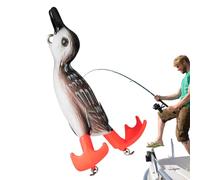 Top Water Water Duck Fishing Fishing Tacking For Bass | Destacado De Peces Que Atraen, Cebo De Pescas De Acción De Salpicaduras, Señuelo De Pescas De Realista con Pies para Salpicaduras para AG
