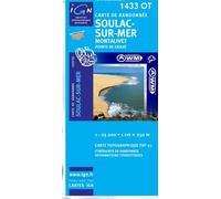 TOP25 1433OT ~ Soulac-sur-Mer, Montalivet carte de randonnée imperméable