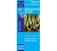 TOP25 2825OT ~ Mont Beuvray carte de randonnée imperméable