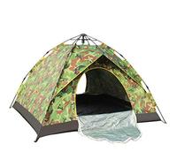 Topa de Apertura hidráulica automática, Tapa Impermeable y a Prueba de Solas para 3-4 Personas, Carpa Familiar para Acampar al Aire libre-210 * 200 * 140cm, Camuflaje