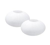 TopAAA Farol de papel redondo blanco de 16 pulgadas, pantalla colgante china japonesa fácil de montar (blanco-16 pulgadas, 2 unidades)