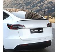 TOPABYTE Alerón para Tesla Model Y Real Carbon Fiber Spoiler Trunk Matte Performance Tapa Trasera del Labio del Maletero ala de RendimientoModel Y Accesorios 2020-2024 (Fibra de Carbono Mate)