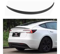 TOPABYTE Alerón Trasero para Tesla Model 3 Estilo OEM Real Carbon Fiber Spoiler Original Lip Trunk Wing Matte Spoiler ala Rendimiento para Tesla Model 3 2017-2023 (Fibra de Carbono Mate)