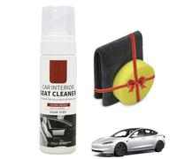 TOPABYTE Kit Limpiador Tapiceria para Tesla Blanca Asientos Interior Cleaner Limpieza de Cuero y Tapicería para Tesla Model 3 Highland/Y/S/X CyberTruck Accesorios