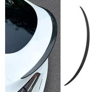 TOPABYTE Real Carbon Fiber Spoiler for Tesla Model Y Alerón Trasero de Labio Cola ala Maletero Tapa Estilo OEM Lip Trunk Spoiler Tesla Model Y 2020-2024 (Fibra de Carbono Brillante)