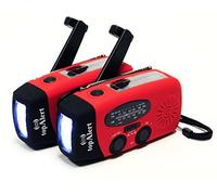 topAlert HY-88WB - Paquete de 2 unidades de radio AM/FM/WB(NOAA) con dinamo de emergencia, solar, autoalimentado, linterna, cargador para teléfonos celulares: iPhone, iPad, iTouch, Android,