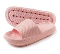 TOPALL Zapatillas Casa Mujer Verano/Invierno,Pantuflas Mujer,Zapatillas de Estar por Casa,Chanclas Piscina Sandalias Antideslizantes Cómoda Mujer/Hombre Interior Exterior Cloud Pillow Slippers