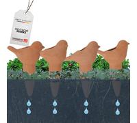 TOPANBIETER 999 - Juego de ayuda de riego 4 x 110 ml - Riego automático de terracota - Dispensador de agua para jardín, balcón y plantas de interior - riego sostenible