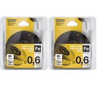 TOPARC - HILO MAG ACERO Ø0,6 - BOBINA PLÁSTICO S100 0,9Kg - ER70S-6 / G3Si1 (Paquete de 2)