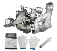 TOPAZ Turbocompresor KP39-0106 + K04-0086 compatible con Mercedes Benz Sprinter, Clase C Twin Turbo 10009880036 OM651DE22LA