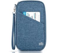 TOPBAG Cartera para pasaporte familiar, cartera de pasaporte con bloqueo RFID para mujer, organizador de documentos de viaje para carteras premium, bolsa impermeable para pasaporte para hombres,