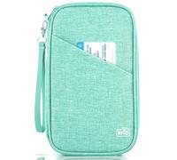 TOPBAG Soporte para pasaporte familiar, cartera de pasaporte con bloqueo RFID para mujer, organizador de documentos de viaje para carteras de primera calidad, bolsa impermeable para pasaporte para