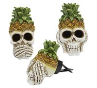 TOPBATHY 1 Juego Aromaterapia Decoración de automóviles fantasma encantos del coche del cráneo aire de fragancia Clip de fragancia para salida de aire del coche accesorios de calavera