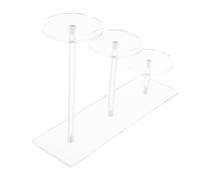 TOPBATHY 1 Juego Estante De Exhibición De Acrílico Soportes De Pedestal para Exhibición Bandejas Acrílicas para Visualización Soporte De Exhibición De Acrílico para Figuras Transparent