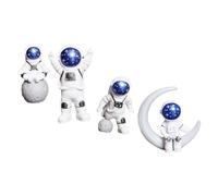 TOPBATHY 1 Juego Modelo de Astronauta Cohete Adorno de Pastel de Astronauta proyector de luz Juguetes Home Decor decoração casa Decoración de Escritorio Adorno de Astronauta Resina Blue