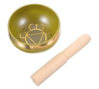 TOPBATHY 1 Juego tranquilair tranquilovo mazos de marimba zen recipiente de hojalata feng monje Shui decoración cuencos de sonido tazón de yoga de cuencos de yoga Madera Yellow