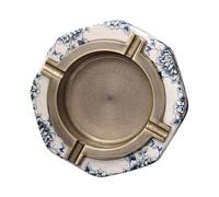 TOPBATHY 1 Pc Cenicero Contenedor De Cenizas Tapa Poseedor Auto Balde Aire Cubo De Ceniza Hogar Vacío Tarro De Cenizas De Humo Titular De Hielo Crack De Cerámica