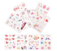 TOPBATHY 10 Láminas De Pegatinas Temporales Para Adultos Tatuajes Temporales Realistas Para Mujeres Pegatinas Para Niñas Fiestas