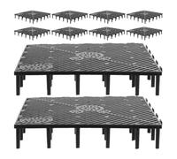 TOPBATHY 10 Piezas Bandeja de Filtro para Acuario Negro de Plástico Alta e Filtración y Fácil Mantenimiento para Acuarios de Agua Dulce y Salada