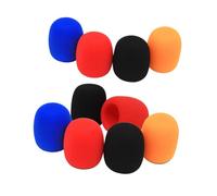 TOPBATHY 10 piezas Fundas Protectoras para Micrófono de Diseño Anti-salpicaduras y Reducción de Ruido Cubiertas para Ktv Entrevistas y Presentaciones Colores Aleatorios Color Aleatorio