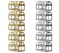 TOPBATHY 10 Piezas Mini Caja De Dulces Transparente Relieve Cajas De Obsequio Para Bodas Tapas Para Postres Para Expositor De Dulces