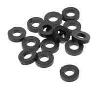 TOPBATHY 100 Arandelas de Plástico Negro para Tornillos de Batería de Jazz Accesorios para Herrajes Juntas Resistentes Antideslizantes para Protección y Estabilidad Conciertos y Estudios