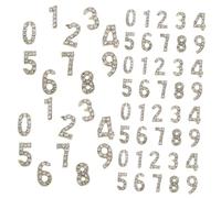 TOPBATHY 100 Piezas Adornos para Uñas con Números de Charms de Hierro para Nail Art Decoración Brillante y Plana para Manicura Creativa Accesorios de Joyería para Niñas