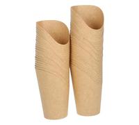 TOPBATHY 100 Piezas Brocheta Servicio Fiesta Largo Bocadillo Producto Francés Para Freír Recipiente Papas Fritas Cajas De Patatas Fritas Titular De La Merienda Tazas De Postre Papel Marrón
