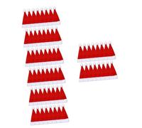 TOPBATHY 100 Piezas Mini Sombrero de papá Noel Christmas Tree Decorations Santa Hat Sombreros de papá Noel Adorno de Botella de Vino Tapa de Botella de Vino de Navidad decoración navideña