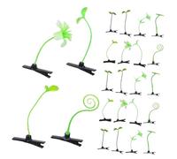 TOPBATHY 100 Piezas Plant Hair Accessories Mini Bean Sprout Hairpins Lightweight Leaf Hairpin Barrette For Party Photo Props DIY Costumes