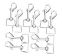 TOPBATHY 10piezas Hebilla de Metal para Perro Clip Seguro para Correa de Mascota Cierres Resistentes para Unir Collares Uso Caminatas Diarias