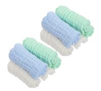 TOPBATHY 10piezas Toalla Cuadrada Muselina Toallitas para Eructar para Bebés Paños de Muselina para Recién Nacidos Artículos Imprescindibles para Bebés Uso para Cambiar Pañales y Limpieza