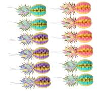 TOPBATHY 12 Adornos Colgantes De Nido De Abeja De Piña Decoración Hawaiana para Fiestas