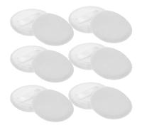 TOPBATHY 12 piezas Almohadillas de Polvo de Algodón para Maquillaje Facial Puff Redondo de Terciopelo Accesorios de Belleza y Duraderos