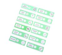 TOPBATHY 12 Piezas de Diapositivas de Microscopio Preparadas para Especímenes de Vegetales para Educación Básica Biología Diapositivas de y Etiquetadas para