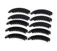 TOPBATHY 12 piezas Pinzas de Cabello Grandes Tipo Banana con Dientes y Resorte de Unidades Negro Brillante Accesorios para Mujeres y Organización de Coleta