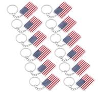 TOPBATHY 12 Unidades Llavero Día de Estados Unidos Único de Acrílico Diseño Patriótico y Resistente al Desgaste , Adecuado para Viajes y Lugares Públicos