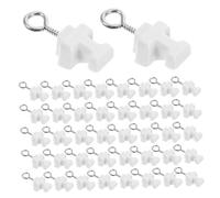 TOPBATHY 120 Piezas Tapones para Barras de Cortina Plástico Resistente para Rieles Curvos Flexibles Accesorios para Cortinas Interior Oficina Hogar Hotel