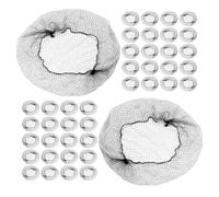 TOPBATHY 150 Unidades de Redecillas Invisibles Negras para Moño de Cabello Largo Redecilla Elástica de Malla Fina Cubierta Transpirable para Gimnasia Danza Cocina y Uso Profesional